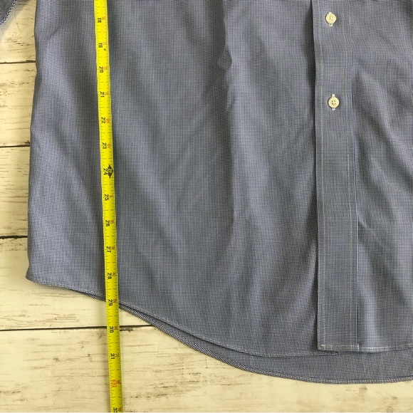 BROOKS BROTHERS Classic Men Long Sleeve Casual Button Down Shirt Sz 16 1/2 -32 - Picture 12 of 14